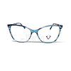 Armazón Óptico Veltom Acetato Celeste Cristal 