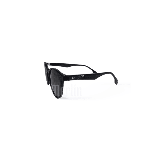 Gafas de sol Polarizadas Veltom Acetato Negro Redondo