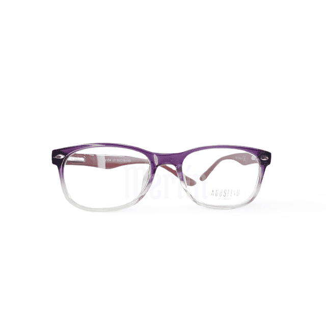 Armazón Óptico AGUSTINO Acetato Burdeo y Cristal