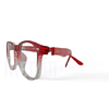 Armazón Óptico Agustino Acetato Rojo y Cristal
