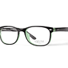 Armazón Óptico Agustino Acetato Negro y Verde Cristal