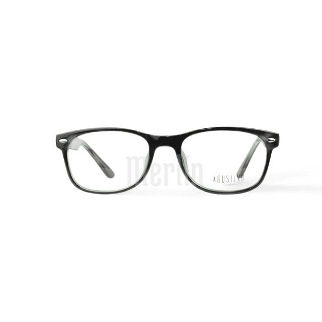 Armazón Óptico Agustino Acetato Negro y Verde Cristal