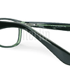 Armazón Óptico Agustino Acetato Negro y Verde Cristal