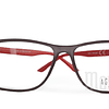 Armazón Óptico AGUSTINO TR90 Negro Frost y Rojo
