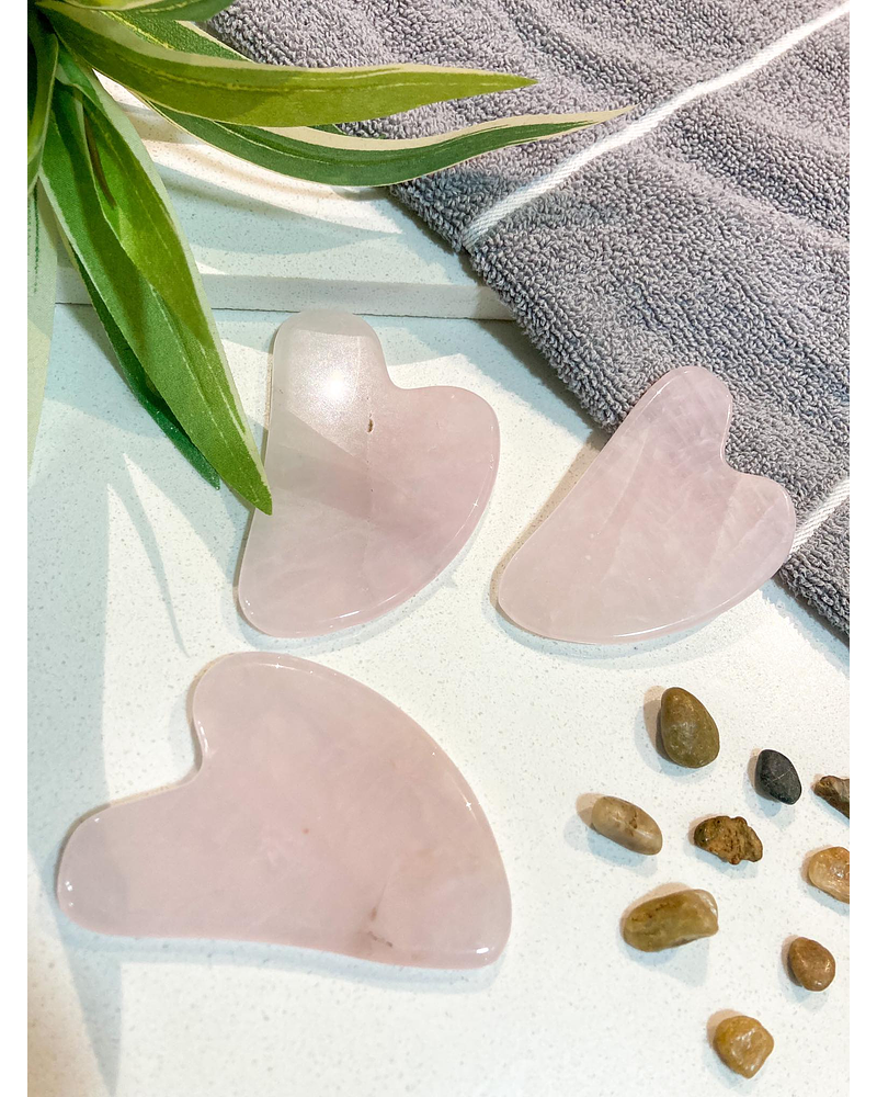 Gua Sha Cuarzo Rosa 