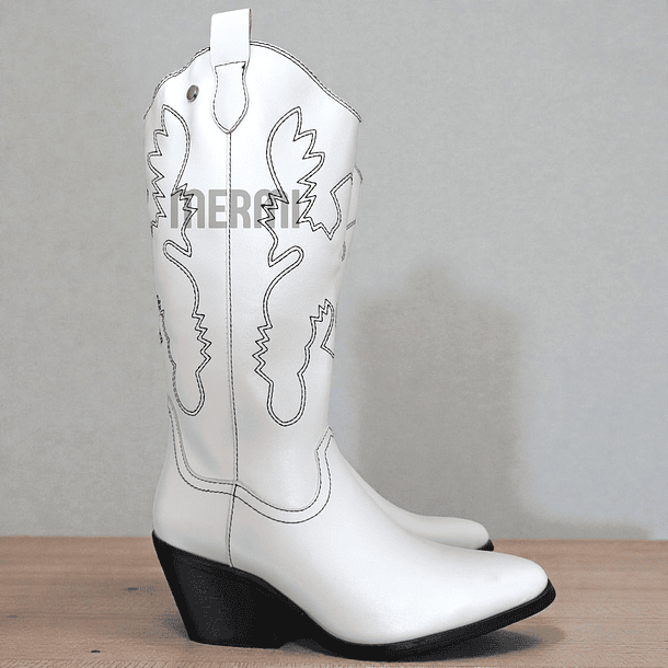 BOTAS TEXANAS 2438 BLANCO