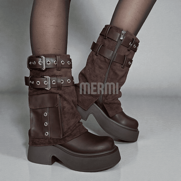 BOTAS MEDIA CAÑA MARRON 5323