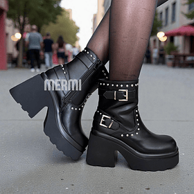 BOTAS 5328 ECO CUERO NEGRO 