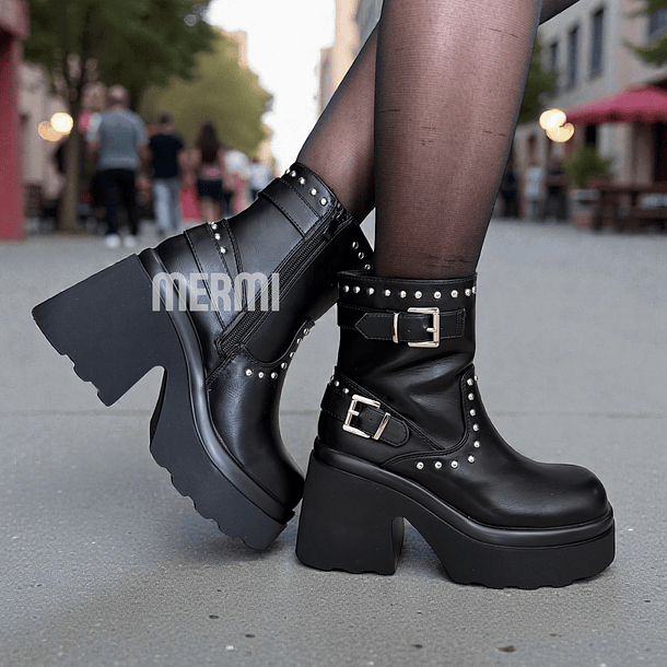 BOTAS 5328 ECO CUERO NEGRO 