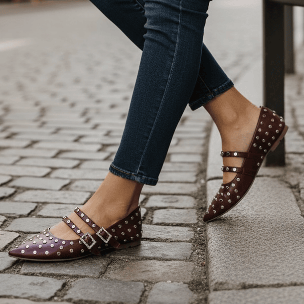 BALLERINAS BURDEOS GH98