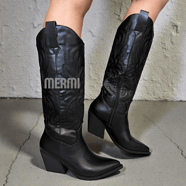 BOTAS TEXANAS Q15 NEGRO