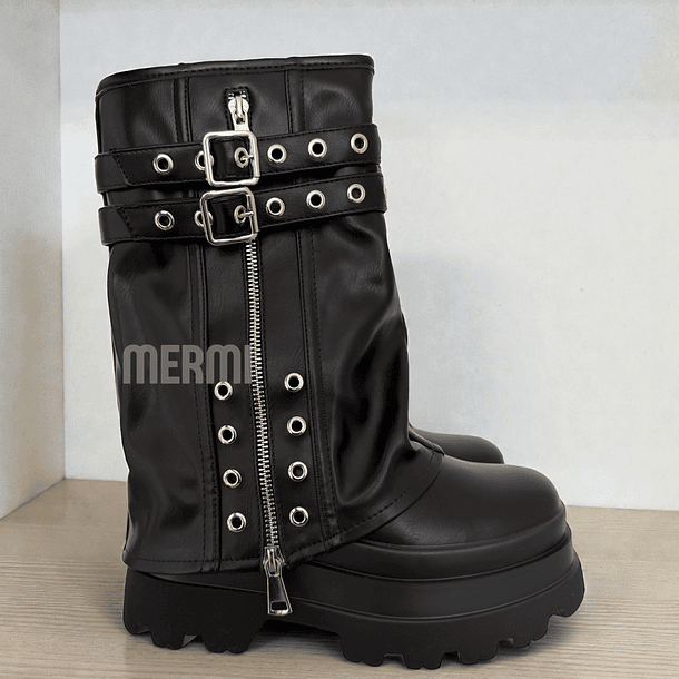 BOTAS 5316 ECO CUERO NEGRO