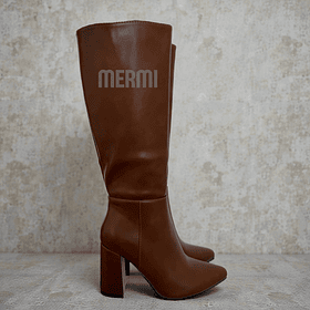 BOTAS LARGAS ECO CUERO Q11 MARRON