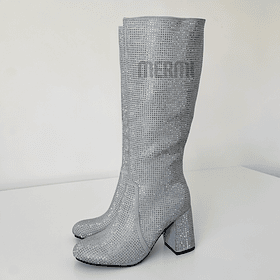 BOTAS 5362 BRILLO PLATEADO