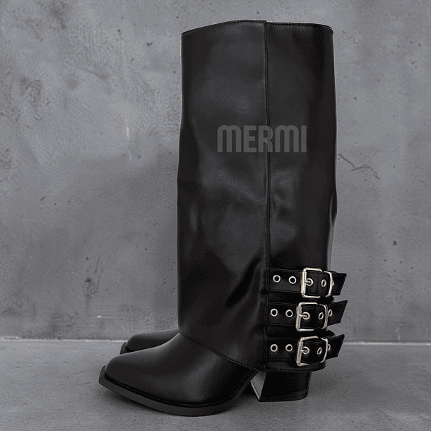 BOTAS ECO CUERO NEGRO 2638