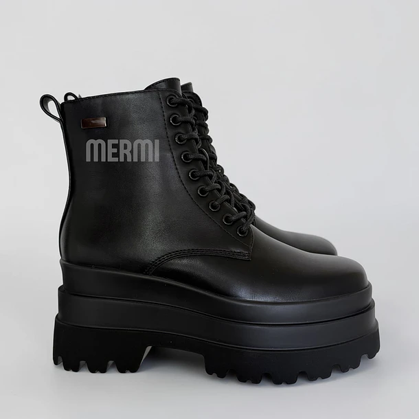 BOTAS ECO CUERO NEGRO 2376