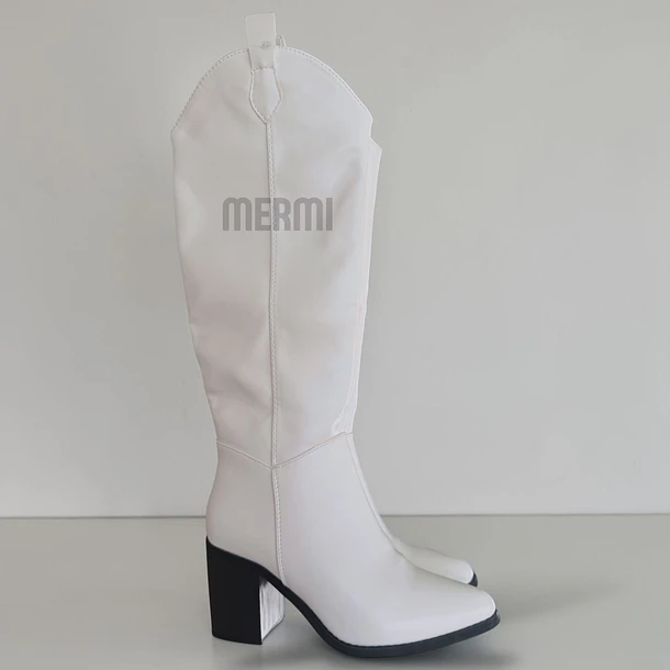 BOTAS TEXANAS G51 LARGAS BLANCO