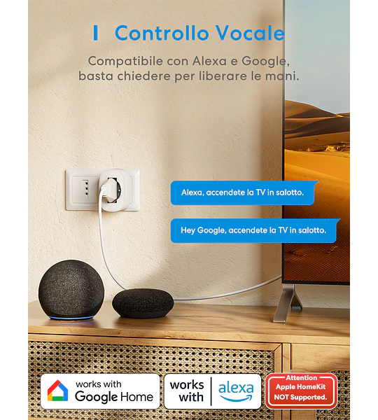 MSS305ZT TI Enchufe inteligente Wi-Fi