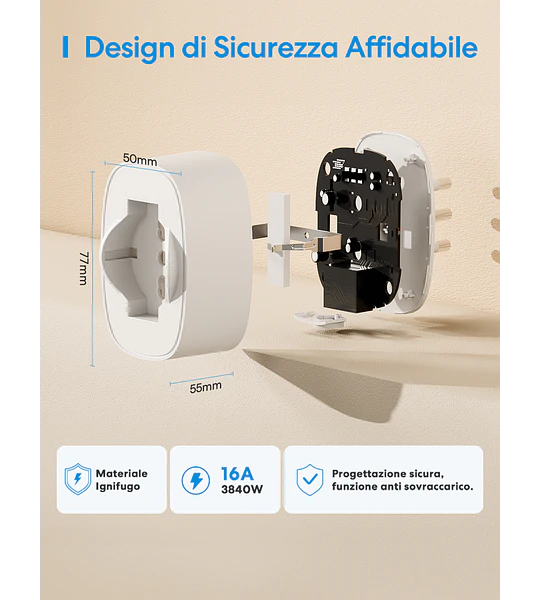 Enchufe inteligente Wi-Fi MSS210PZT IT