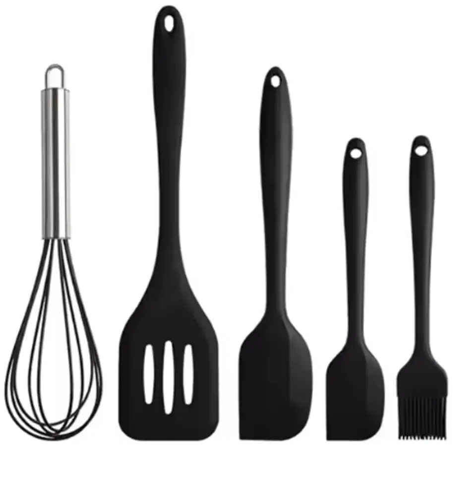Conjunto de 5 utensílios de cozinha de silicone 2