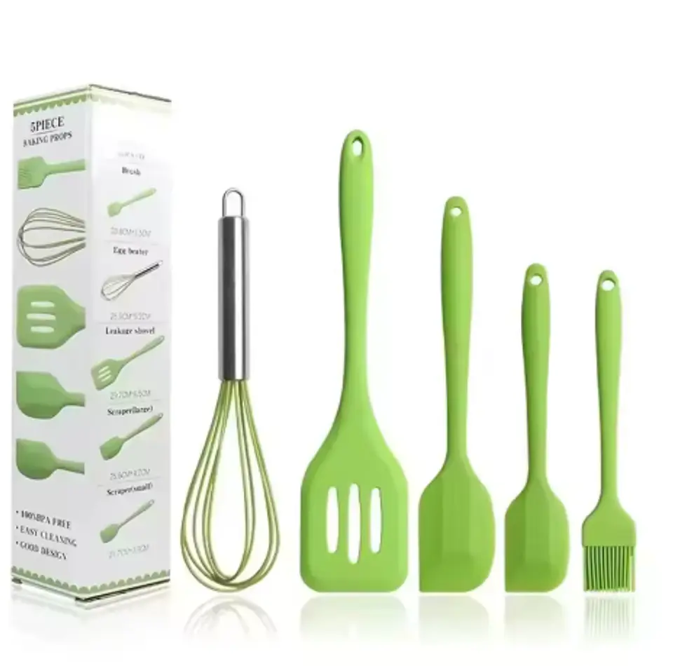 Conjunto de 5 utensílios de cozinha de silicone 6
