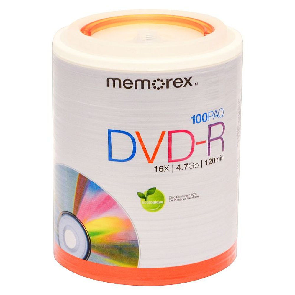 Memorex 100pk DVD-R Tote