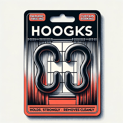 2pk Curtain Rod Hooks - Command