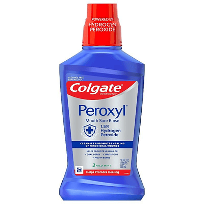Colgate Peroxyl Mouth Sore Rinse Mild Mint - 16.9 fl oz