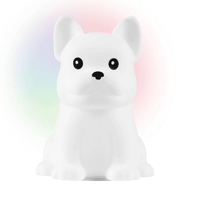 Globe Electric Rechargeable Squish Bulldog Night Light Tap to Change Color: Kids' Night Li...