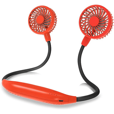 Panergy Portable Neck Fan, 2600mAh Battery Operated Ultra Quiet Hands Free USB Fan with 6 ...