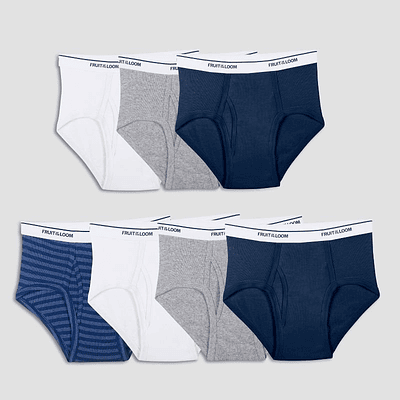 Fruit of the Loom Boys' 7pk Classic Briefs - Colors May Vary