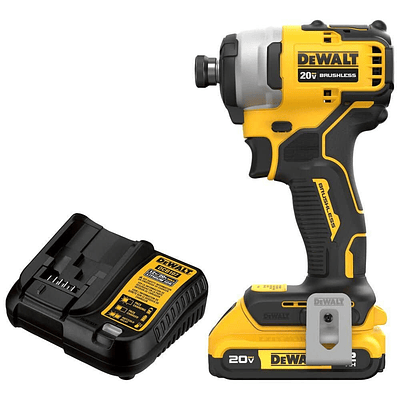 DEWALT ATOMIC 20V MAX* Brushless Cordless Compact 1/4 in. Impact Driver Kit