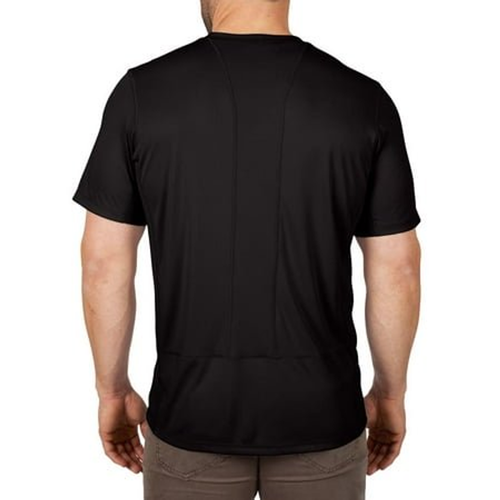 Milwaukee Workskin L Short Sleeve Men s Crew Neck Black Lightweight Performance Tee Shirt