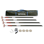 Zipwall ZipPole Telescoping 10-1/4 ft. L X 1 in. D Stainless Steel Extension Pole Multicolored