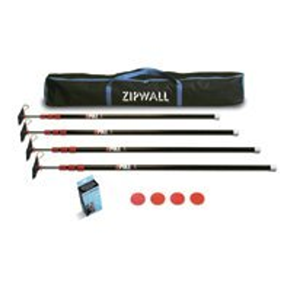 Zipwall ZipPole Telescoping 10-1/4 ft. L X 1 in. D Stainless Steel Extension Pole Multicolored