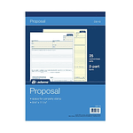 Adams™ Proposal Book  8 3/8  x 11   1 Part With Carbons  White  50 Sheets