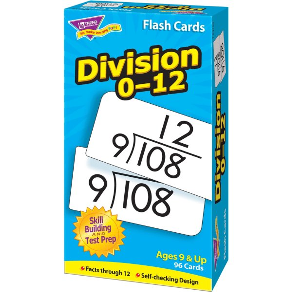 TREND Division 0-12 Skill Drill Flash Cards