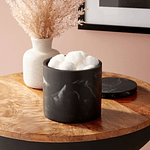 Marble Bath Canister Black - Threshold™: Resin Bathroom Accessories, Qtip Jar, Spot Clean Care