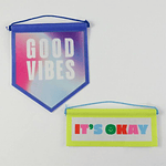 Best Year Ever Positive Wall Locker Good Vibes: Multicolored Polyester Banner & Garland for Locker Decorations