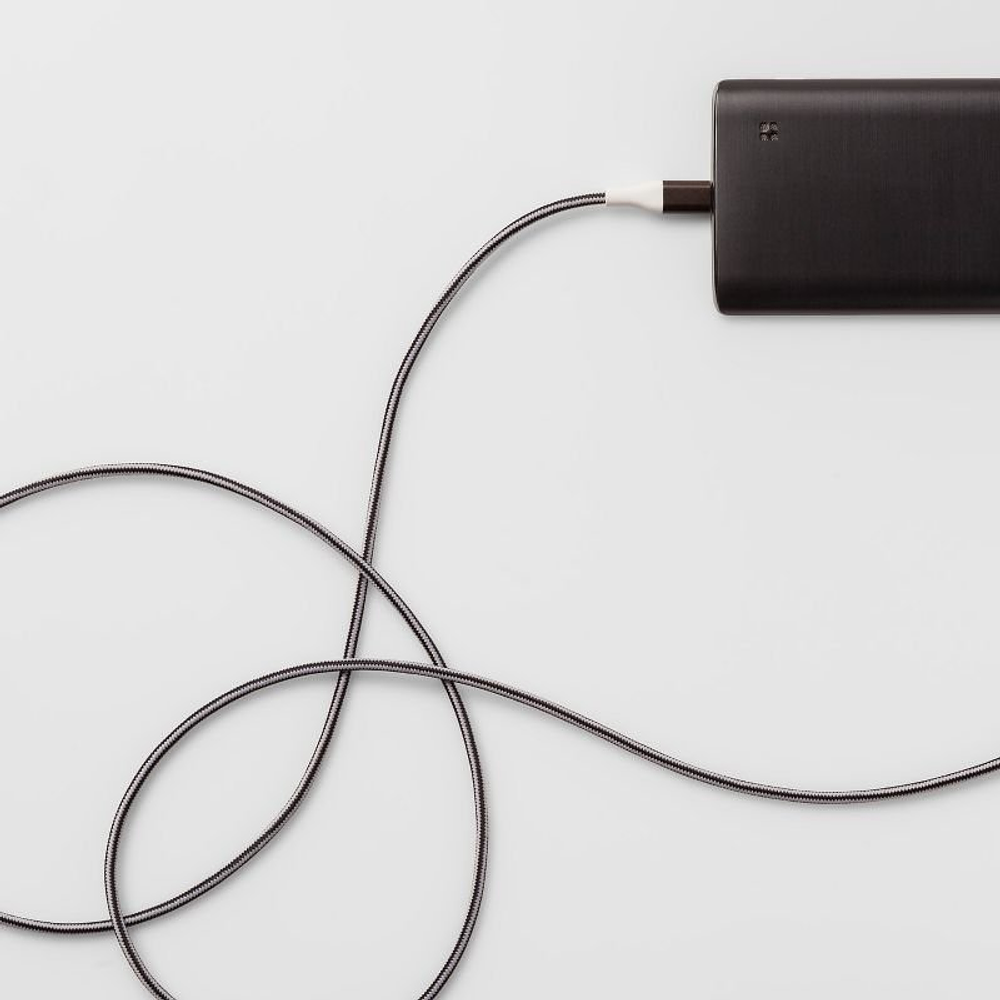 6' Micro USB to USB-A Braided Cable - heyday™ Black/White/Gunmetal