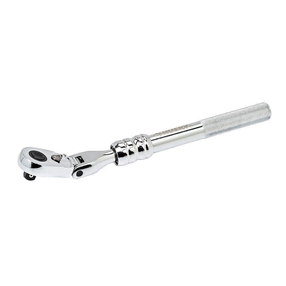 Husky Ratchet Socket Wrench 3/8 in. Drive Low-Profile Flex-Head Extendable Tool H38FERAT