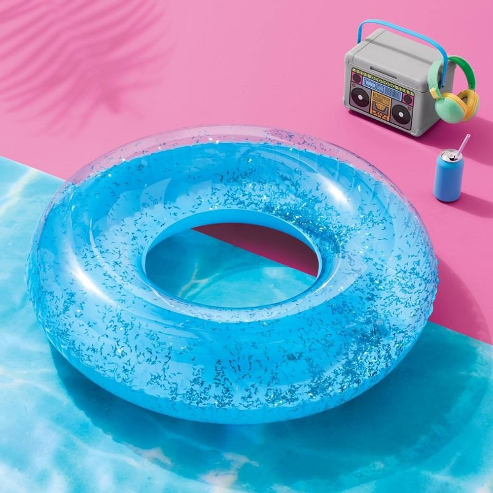 36" Inflatable Glitter Swim Tube - Sun Squad™