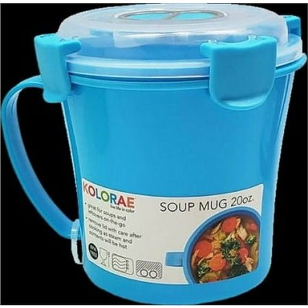 KOLORAE SOUP MUG 20OZ ASSORTED