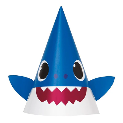 Baby Shark 8ct Wearable Party Accessory Hats