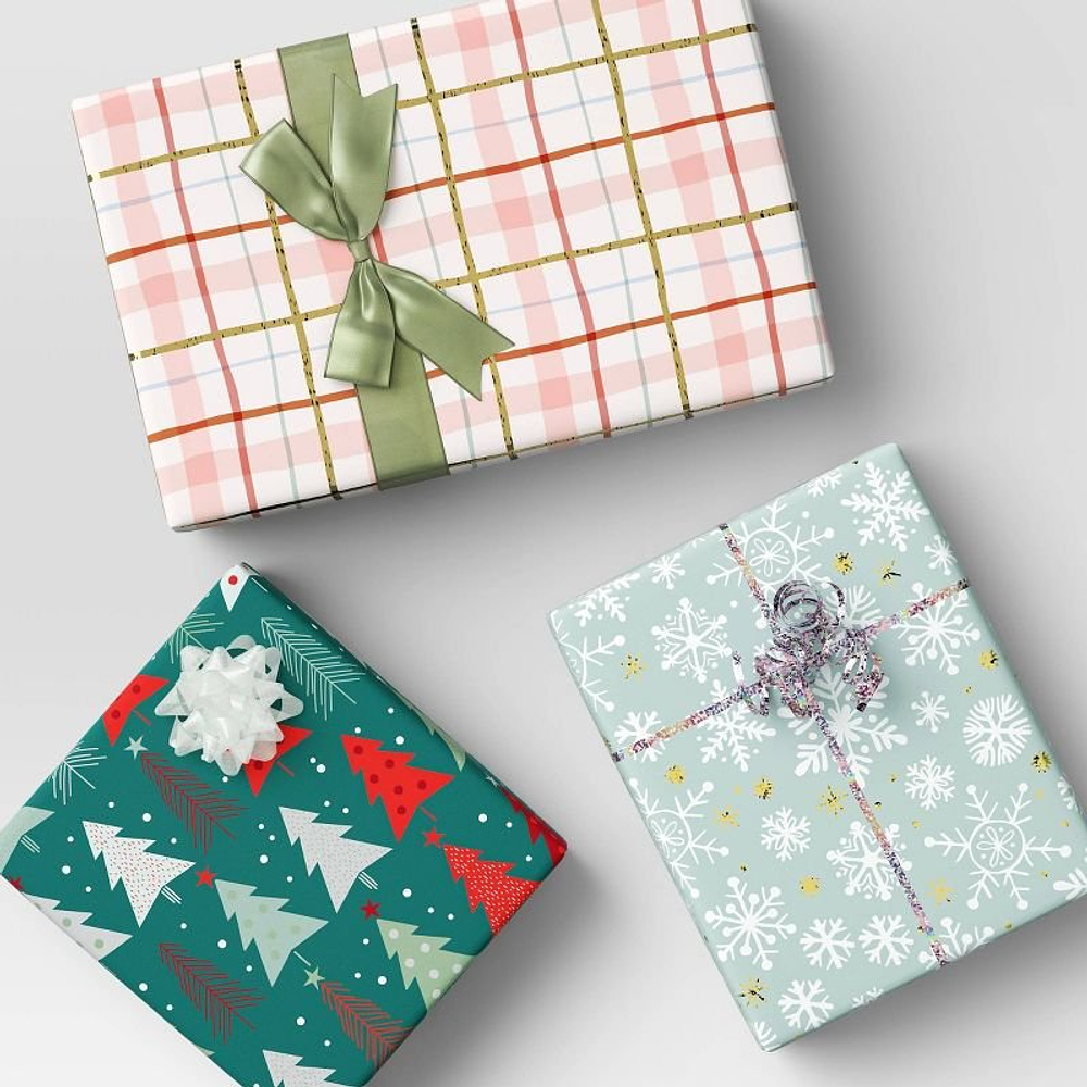 3/16" Christmas Curl Ribbon 70' Silver Holographic - Wondershop™