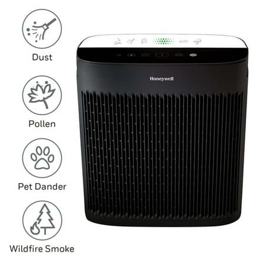 Honeywell Air Purifier  HPA5200B  1700 sq ft  HEPA Filter  Allergen+ Plus  Smoke  Pollen  Dust Reducer