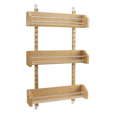 Rev-A-Shelf Large Adjustable 3-Shelf Cabinet Door Mount Spice Rack  4ASR-21