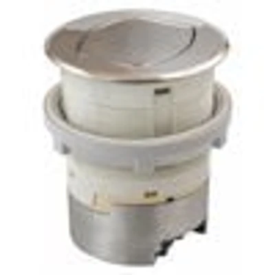 HUBBELL WIRING DEVICE-KELLEMS RCT200NI Ktcn Cntr Receptacle Surf Nickel 15A Kit
