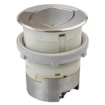 HUBBELL WIRING DEVICE-KELLEMS RCT200NI Ktcn Cntr Receptacle Surf Nickel 15A Kit