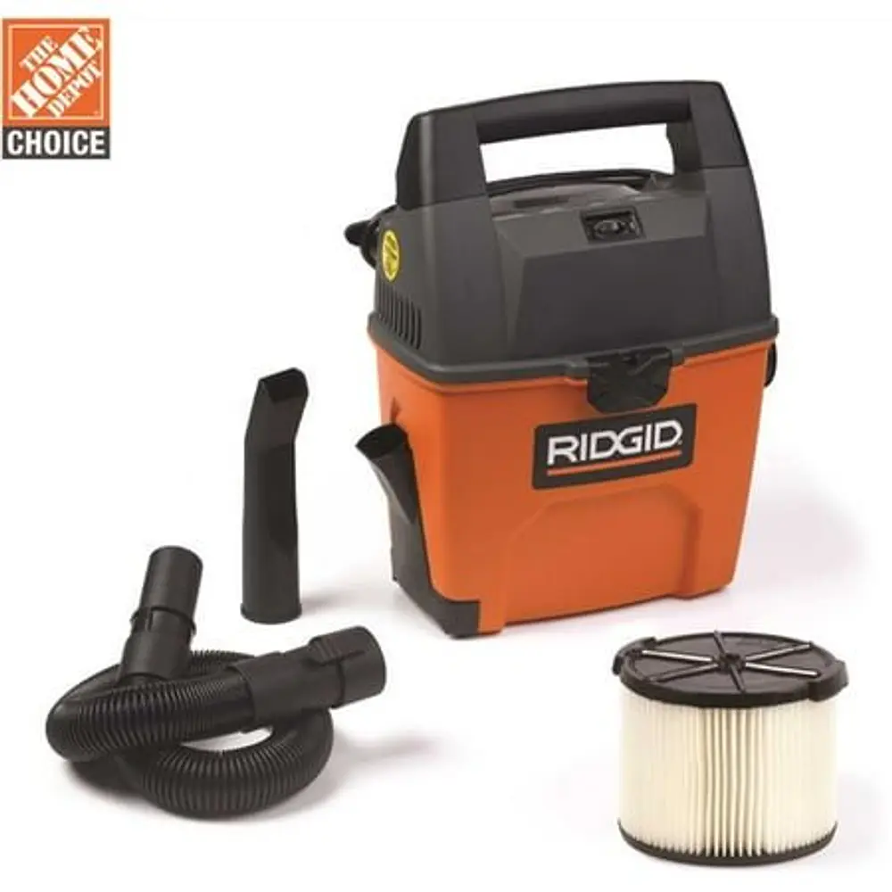 RIDGID WD3050 3 Gal. 3.5-Peak HP Portable Pro Wet Dry Vac